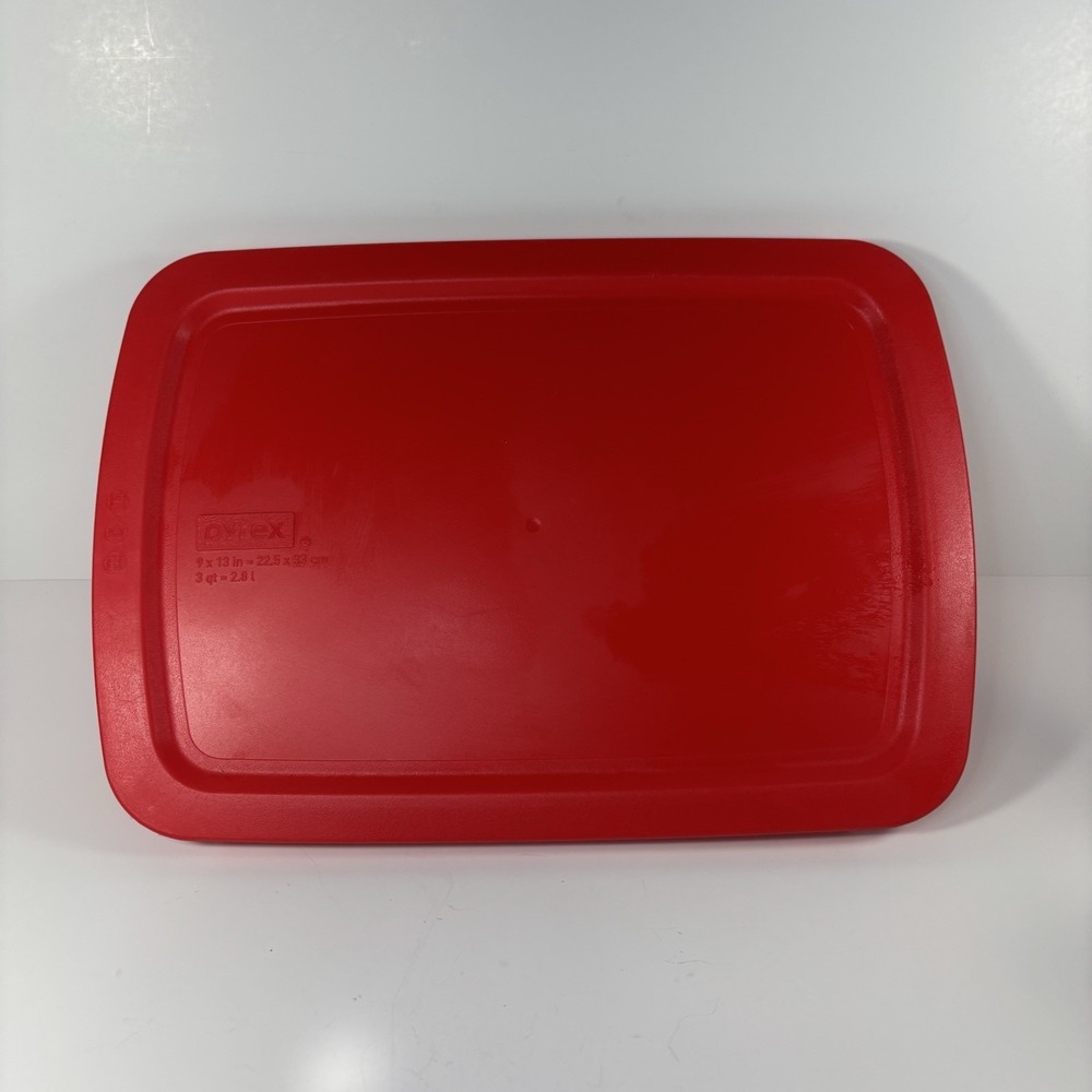 Pyrex 3 Quart Casserole Dish Replacement Lid Red 9x13